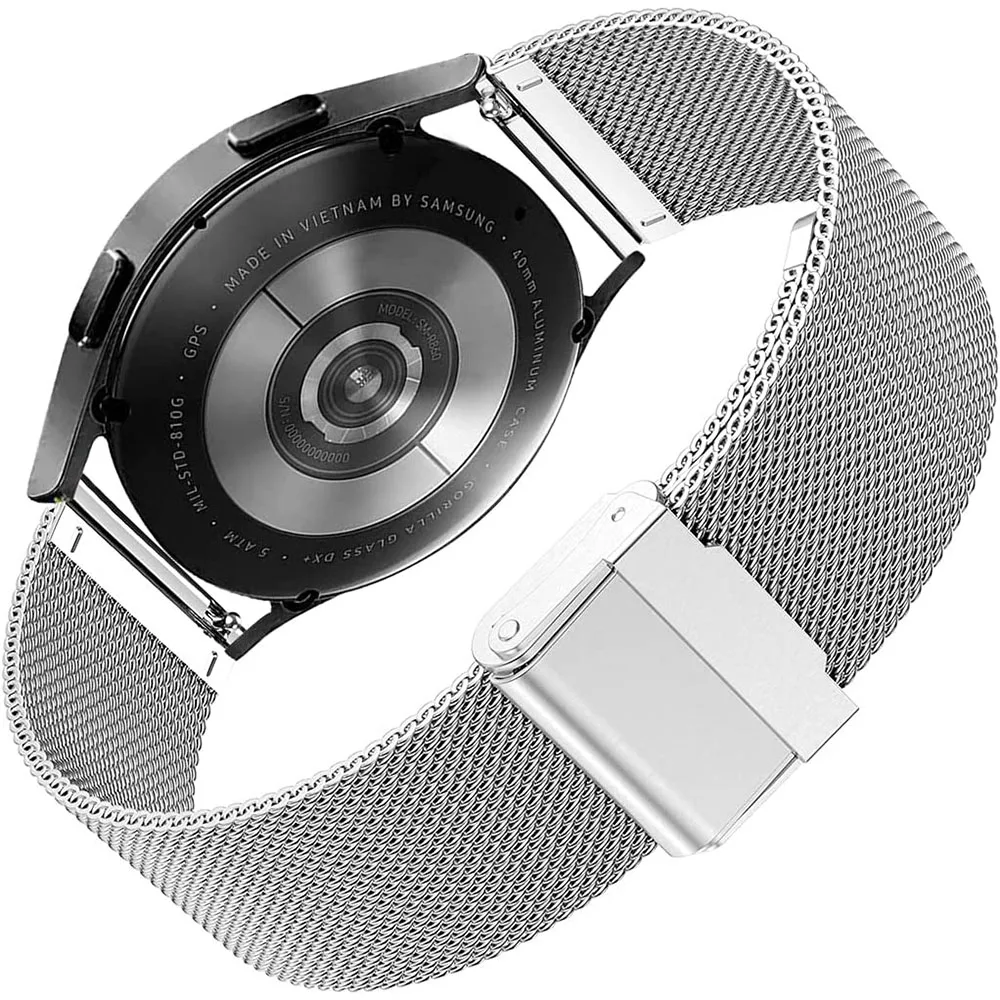 20mm Mesh Band Loop per Huami Amazfit GTS 4 3 2 2e Mini cinturino in acciaio inossidabile Correa per GTR 42mm Bip 3 S U Lite Pro