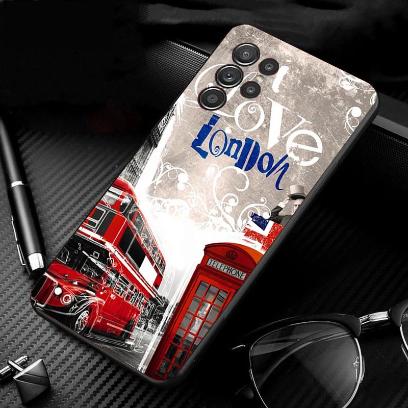 

London aesthetics Phone Case For Samsung Galaxy S25 S24 S23 S22 S21 Ultra S24 S23 S22 S21 S25 Plus S24 S20 FE