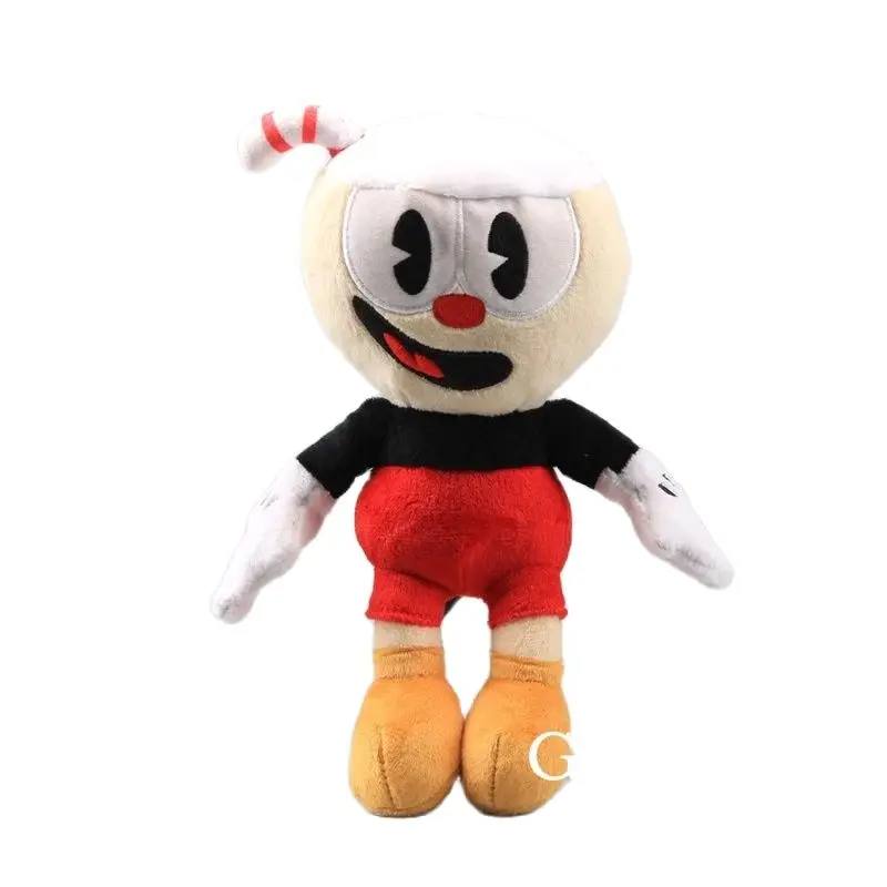 Wholesale 10 Pieces Cuphead Game Cuphead Mugman Mecup And Brocup Plush Toy Lovely Peluche 9