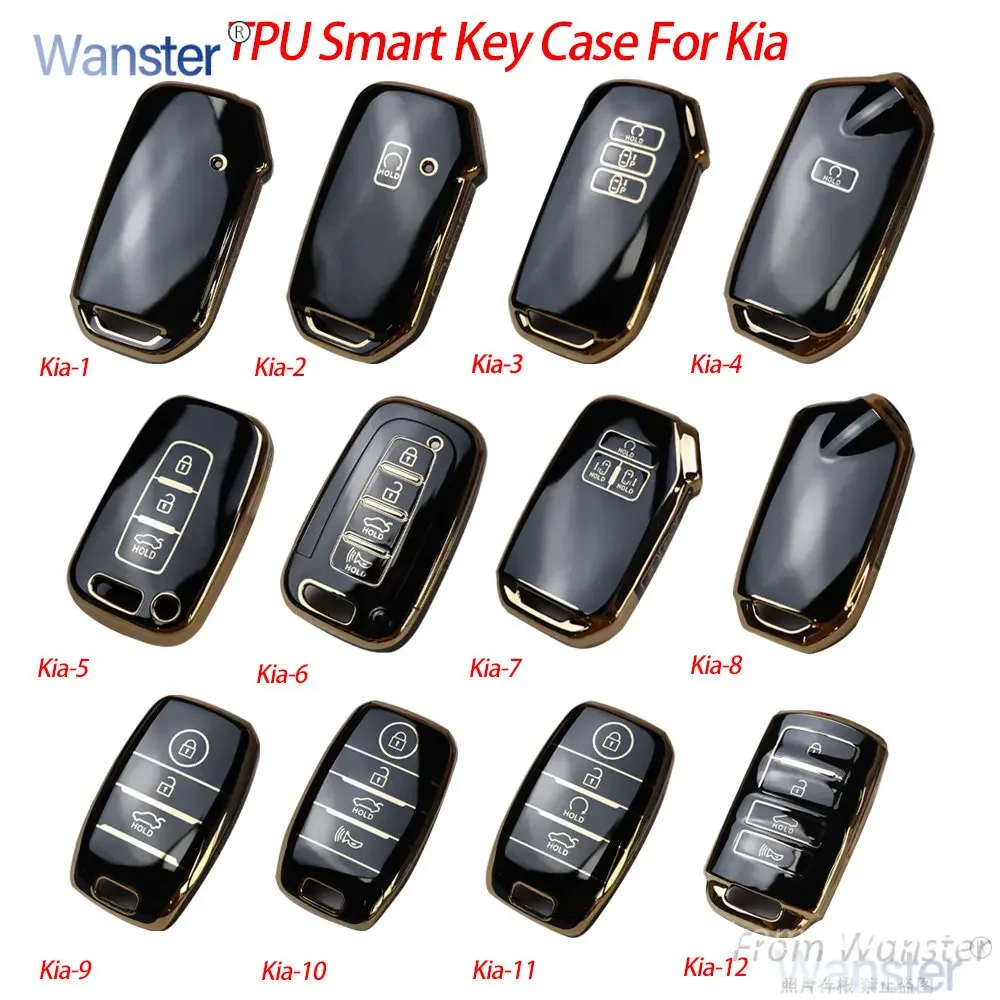 Tpu Car Key Case Cover for Kia Sportage Sorento Optima K5 Carnival Seltos Cerato Niro Mq4 Sedona Soul K3 K9 K7 Ray Rio Picanto