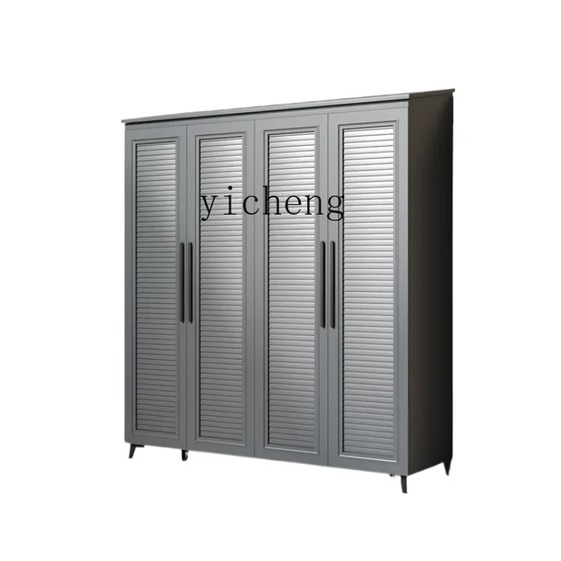 TQH Aluminum Alloy Outdoor Balcony Door Garden Large Capacity Waterproof Shoe Cabinet Storage Locker