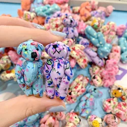 50pcs/lot Mini Joint Bears Doll Cute Tiny Bear Plush Toy Small Animal Stuffed Doll For Girl Small Gift DIY Keychain Bag Pendant