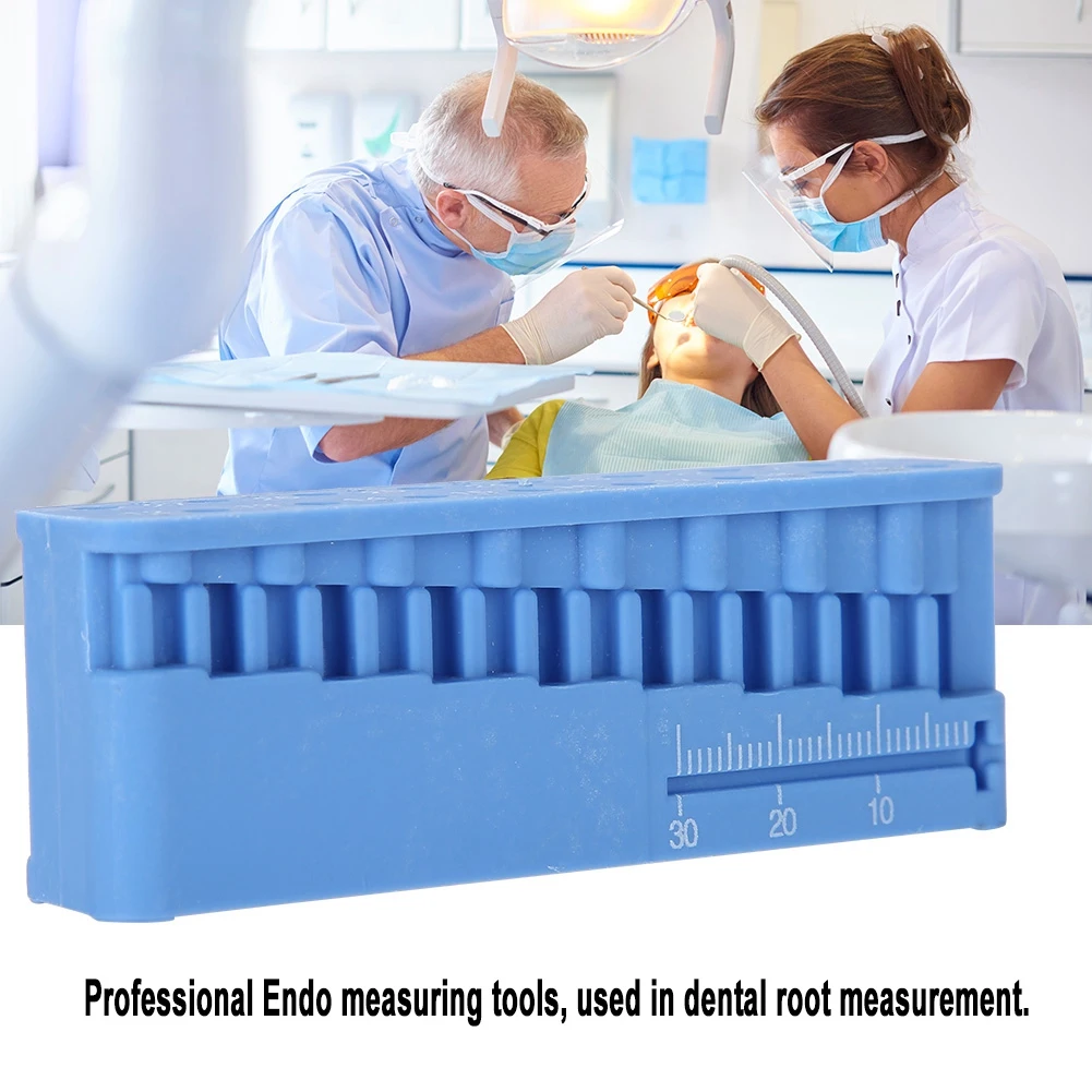 Dental Root Canal Block Files Disinfection Measuring Tools High Temperature High Pressure Resistant Endodontic Ruler Test Board