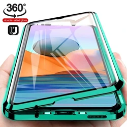 Metal Magnetic Case For Samsung A36 A37 A26 A17 A16 A57 A56 ADouble Sided Glass Cover S26 S25 Edge S24 PLUS S22 S21 S23 Ultra