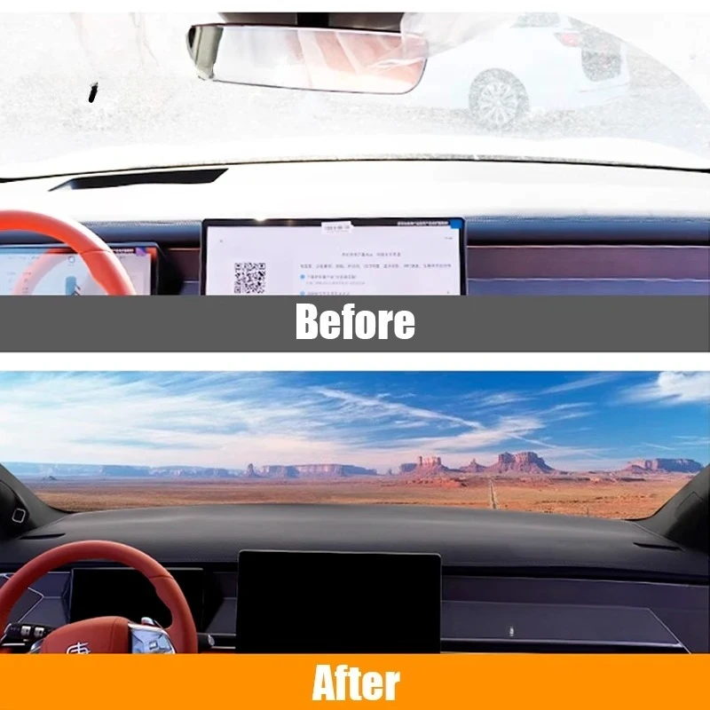 For BYD Sealion 8 TANG L 2025 2026 Car Leather Dash Board Mat Sunproof Anti Slip Interior Accessories