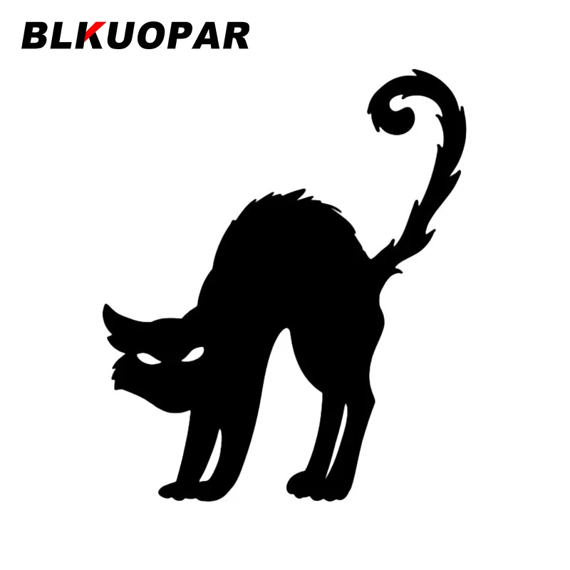 BLKUOPAR Halloween Horrible Cat Animal Silhouette Car Stickers Scratch-Proof Graphics Decal Windows Trunk Surfboard Car Lable