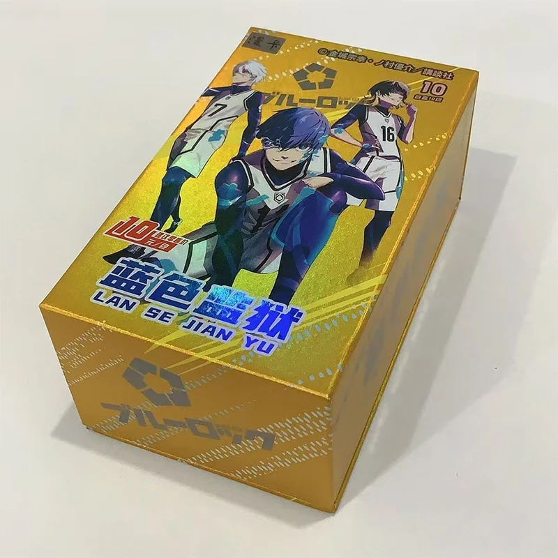 Manka BLUE LOCK Anime collectible cards Ten packages in a box A must-have for collection gift toy