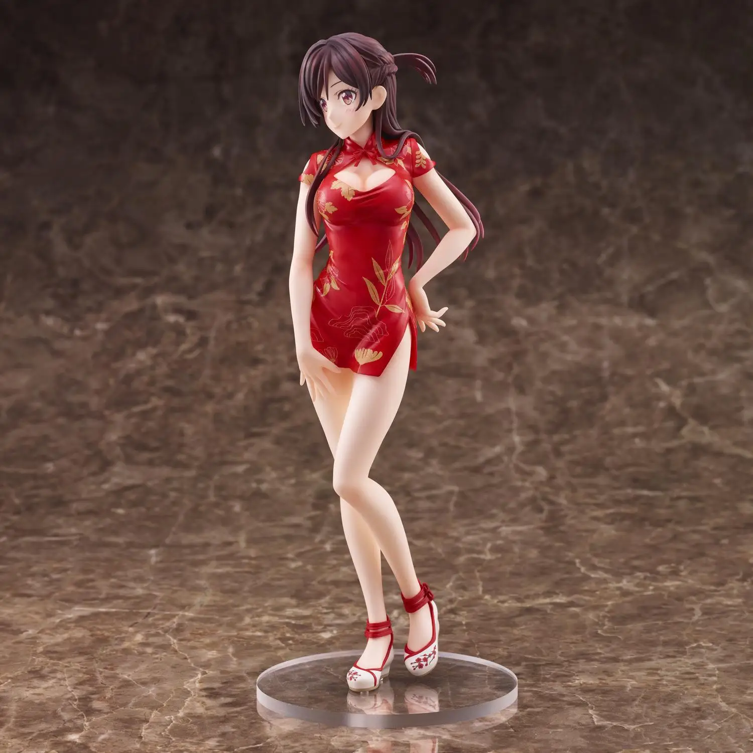 20cm Anime Rental Girlfriend Figure Ichinose Cheongsam Girl Pvc Action Figure Toy Mizuhara Chizuru Collection Model Doll gifts