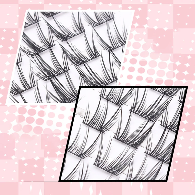 Forest Elf Series Large Capacity Eyelash Book Manga False Eyelashes Natural Long Curled Thin Fluffy Stem Segmented False Eyelash