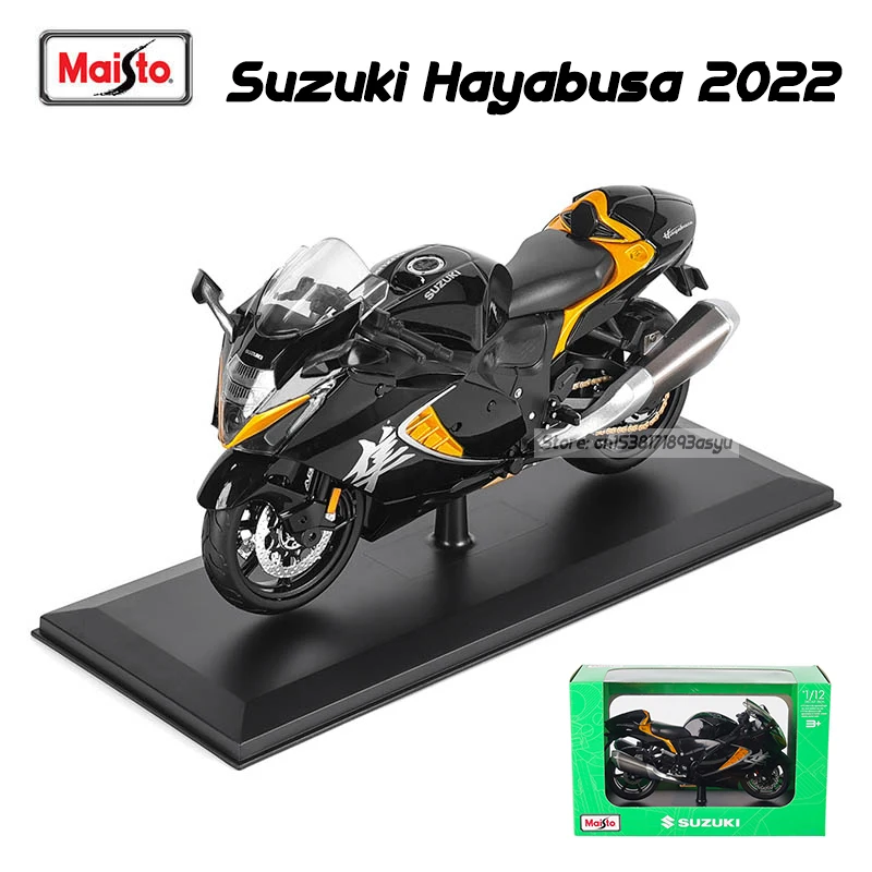 Maisto 1:12 Suzuki Hayabusa 2022 BMW Kawasaki  KTM alloy motorcycle genuine authorized die-casting model toy car collection gift