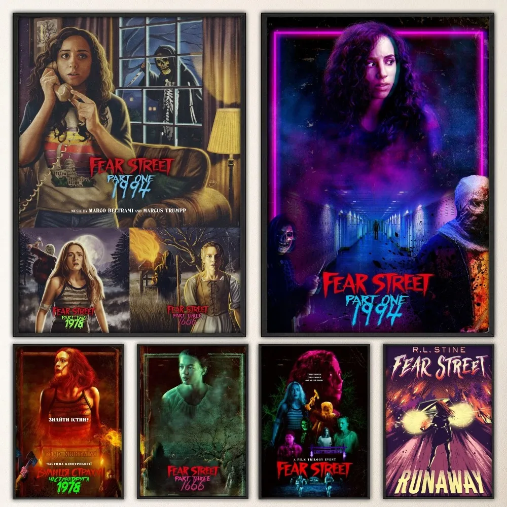 ملصق جزء شارع فاخر ، ملصق حائط لغرفة المعيشة ، بار ، لوحة زخرفية عتيقة ، الخوف #1