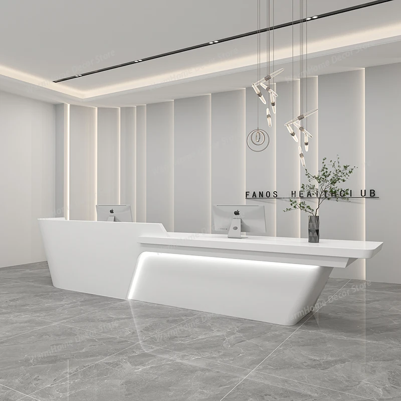 

Minimalist Design Reception Desks Hotel Welcome Company Simple Reception Desks Executive Long Comptoire Accueil Trendy Furniture