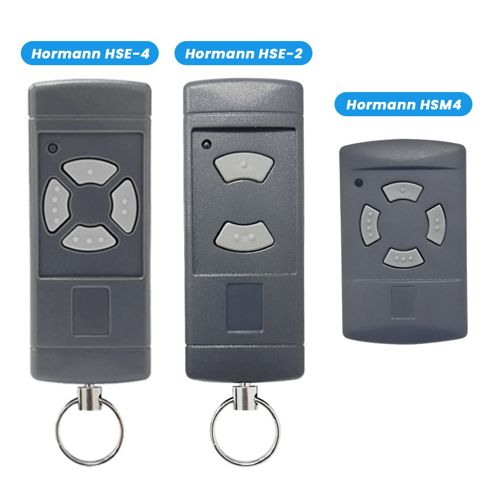 For HORMANN HSE2 HSE4  Gate Door Remote Control Compatible With HSM2 HSM4 HS2 HS4 40.685 Grey Button Transmitter Garage Opener