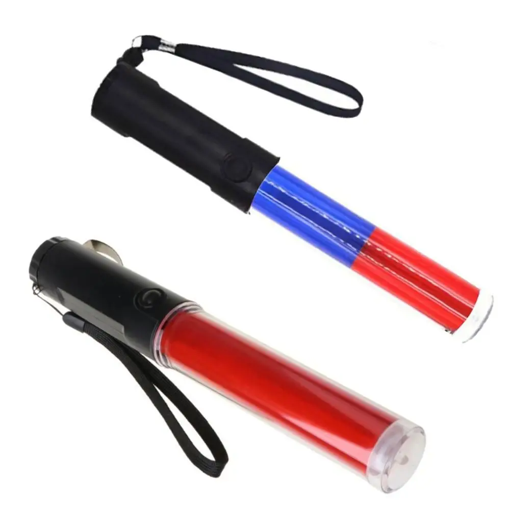 Universal Powerful Traffic Wand Flashinglight Emergency Traffic Baton Fluorescen Warning Flash Baton Safety Command Tool