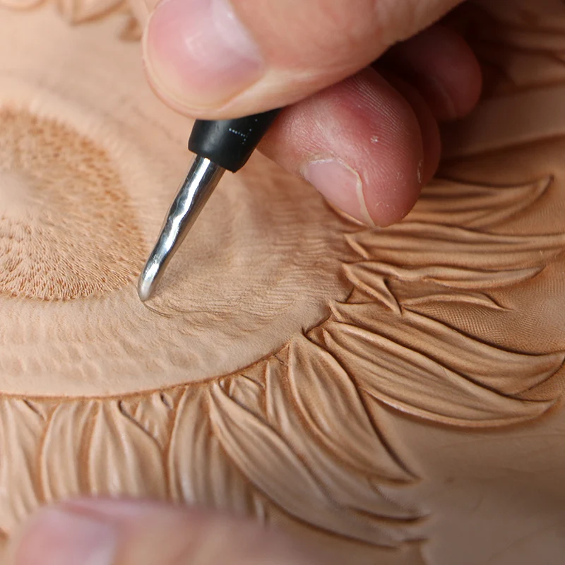 Handmade leather carving, study materials-【Flowers and animals】