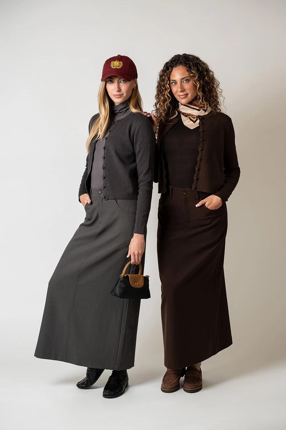 AP AW26 Women Elegant Stretch Pencil Skirt 4 Colors Available A-line