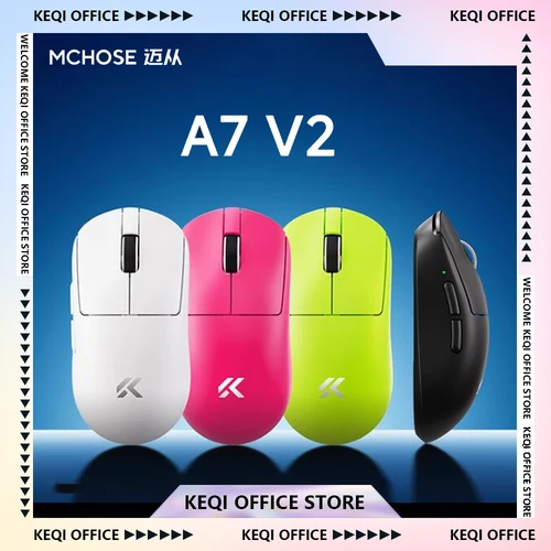 Imagen 1 del producto Nuevo ratón MCHOSE A7 V2 e-sports inalámbrico Bluetooth tri-modo ergonomía ligero 8K ratones para juegos accesorios de PC personalizados regalos