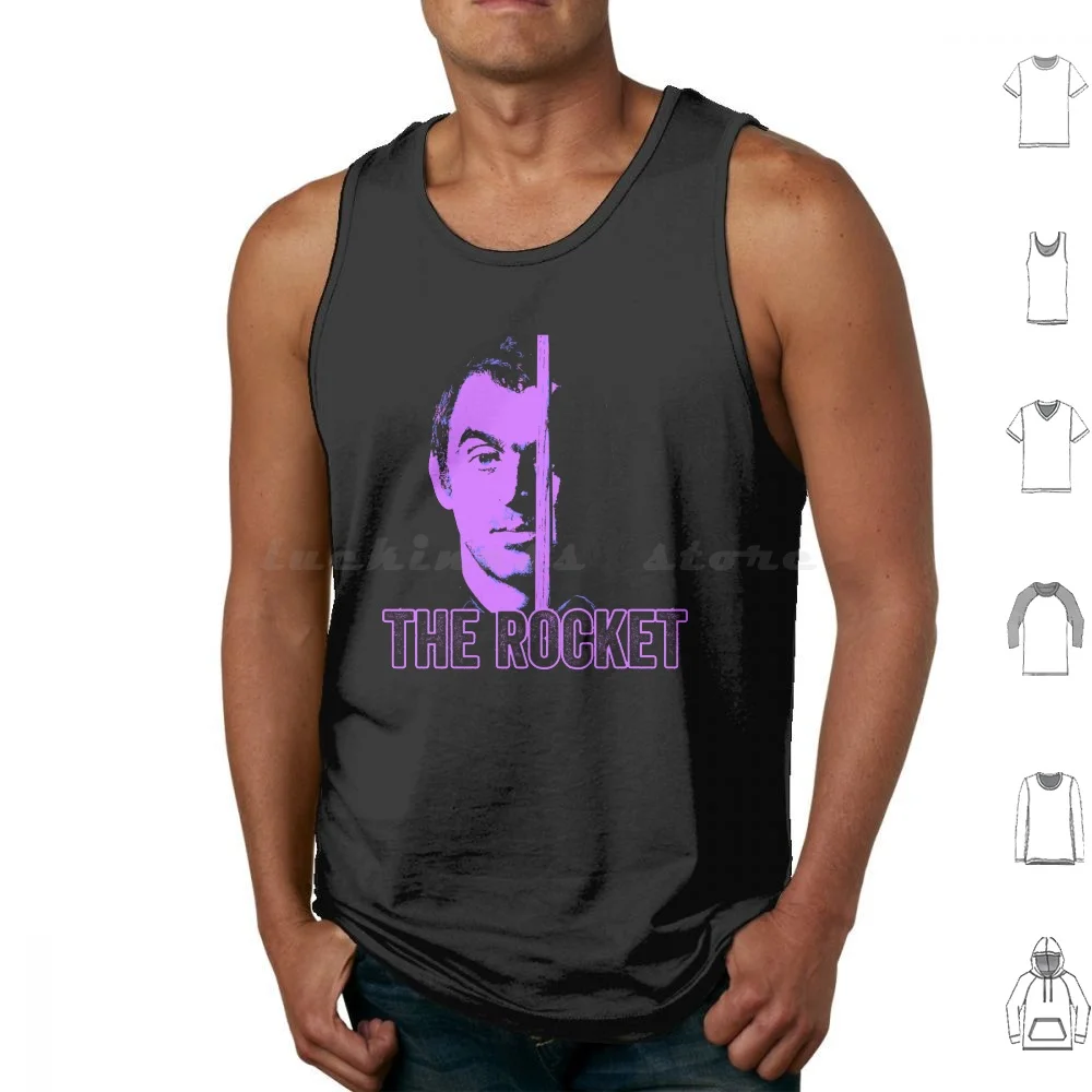 Rocket Ronnie O'sullivan Tank Tops Print Cotton Snooker Rocket Ronnie Osullivan 147 Ronnie Osullivan Pool The Rocket