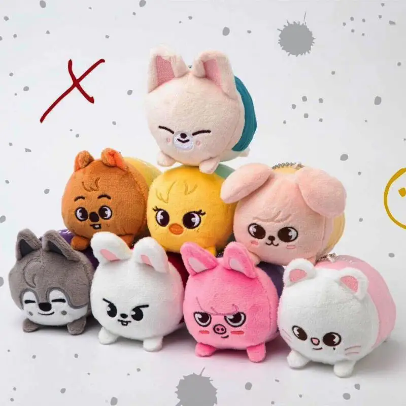 STAY THE VICTORY Cartoon Animal Plush Doll Toy Pendant Keychain HyunJin JiSung Felix SeungMin Peripheral Pendant Holiday Gift