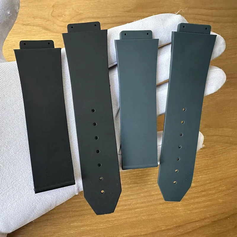 HU-BLO Hengbao Hublot Fusion Watch Strap Big Explosion Silicone Women's Thin Vertical Stripes19x26mm13x20mm16x21mm