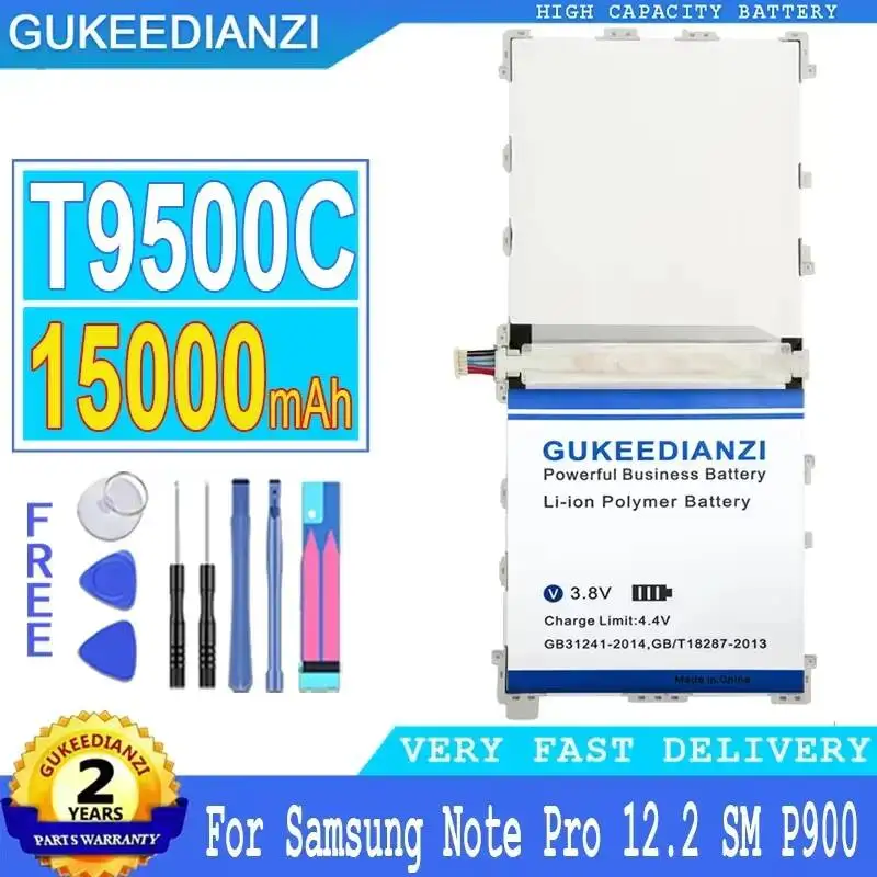 

15000mAh Environmentally Friendly Tablet Battery For Samsung Galaxy Note Pro 12.2 SM P900 P901 P905 T9500C T9500E T9500U T9500K