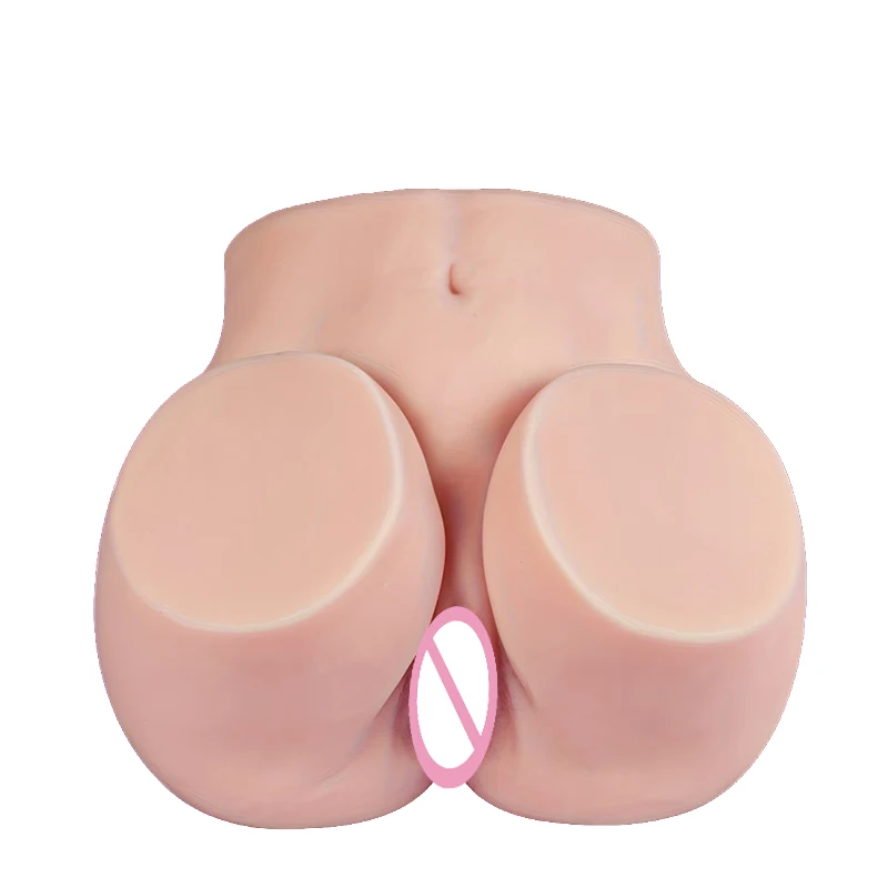 Mini male masturbator for fuller buttocks, realistic vaginal buttocks masturbator with vaginal and anal channels, suitable for v