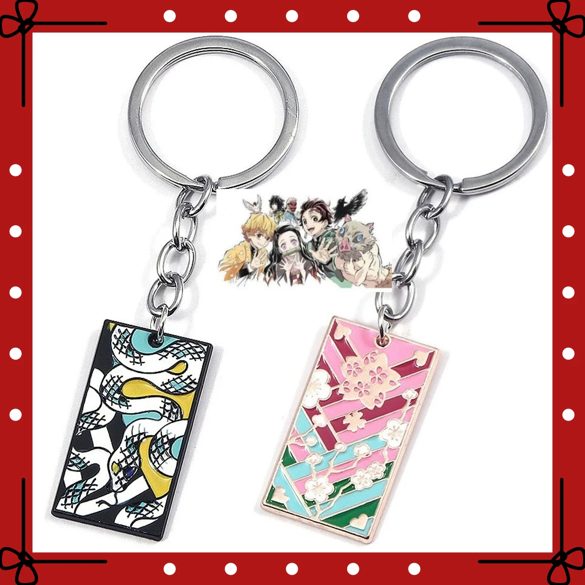 

Demon Slayer Anime Keychain Kamado Tanjiro Nezuko Hashira Ghost Slayer Corps Car Key Chain Cute Birthday Gift For Anime Fans