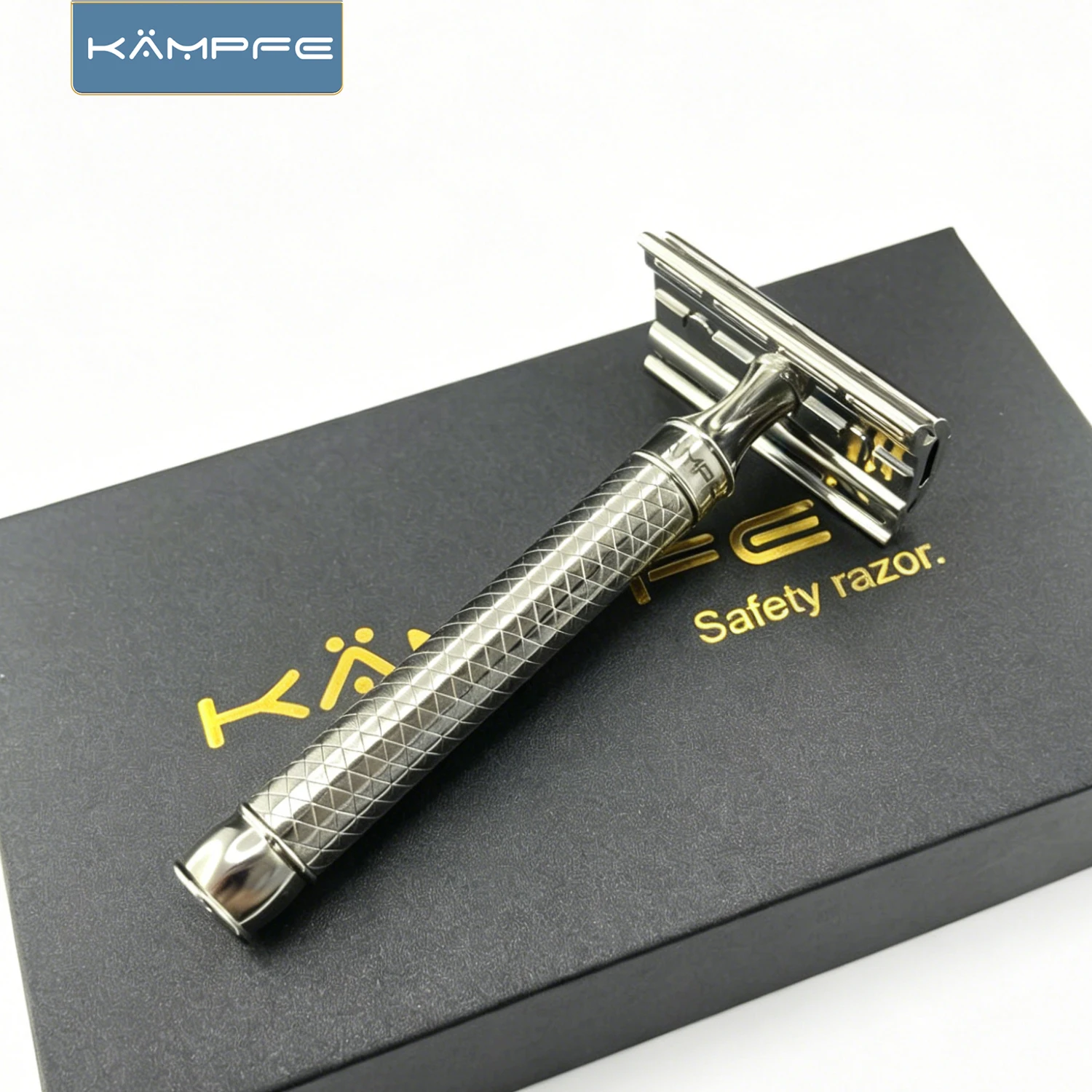 kampfe-men-double-edge-safety-razor-stainless-steel-classic-manual-shaver-reusable-wet-shaving-beard-razor-gift-for-dad