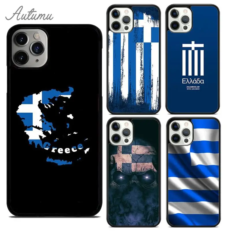 Greece Greek Flag Phone Case for iPhone 15 16 SE2020 11 12 13 14 Pro Max mini 7 8 Plus coque Fundas Shell