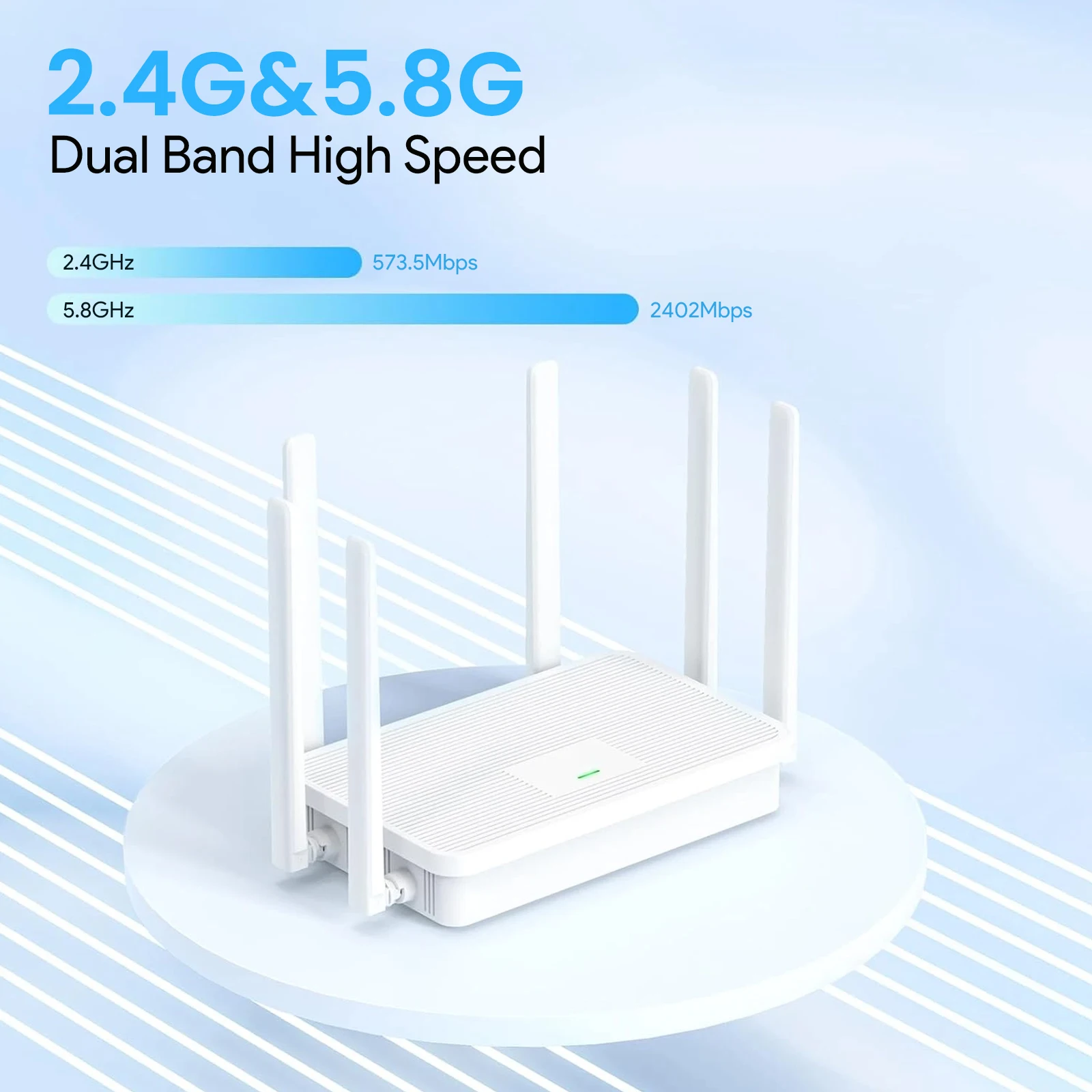 EDUP RT2975 AX3000M هوائي خارجي واي فاي 6 راوتر 1WAN 3LAN شرائح MTK7981 MTK7976 MTK7531 نطاق إشارة واسع شبكي سهل