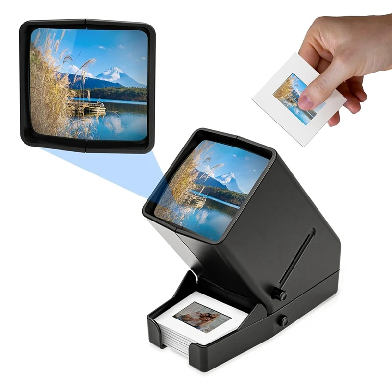 35Mm Slide Viewer, 3X Magnification, USB Powered/Battery Operation-For 35Mm Daylight Film Slide And Negative Viewer