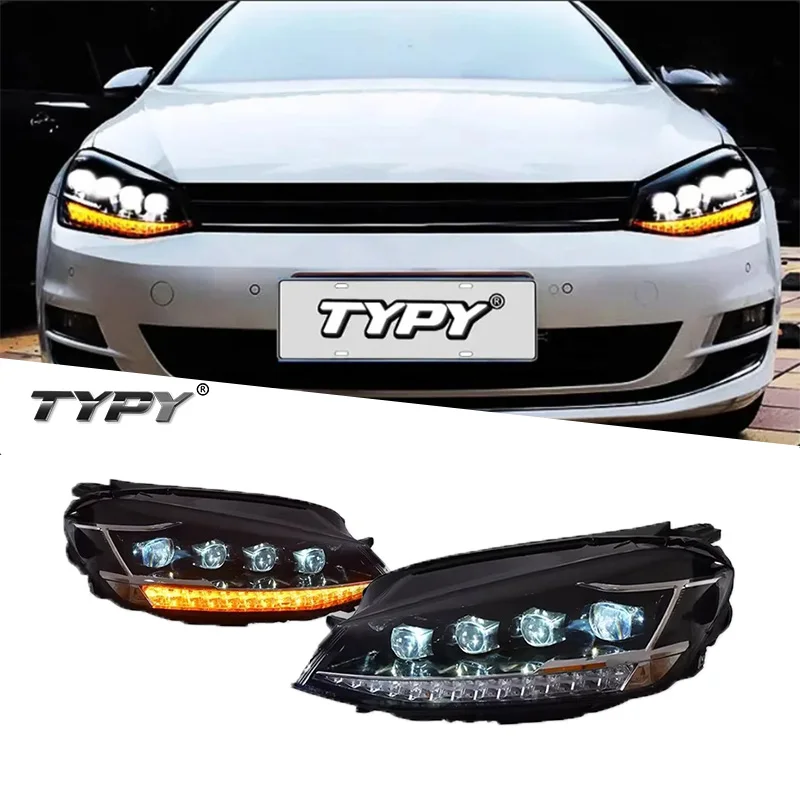 

TYPY Car For VW Golf7 MK7 LED Headlight Upgrade Modified to New DRL Dynamic Turn Signal LED Headlight 2013-2017 Auto Accessories