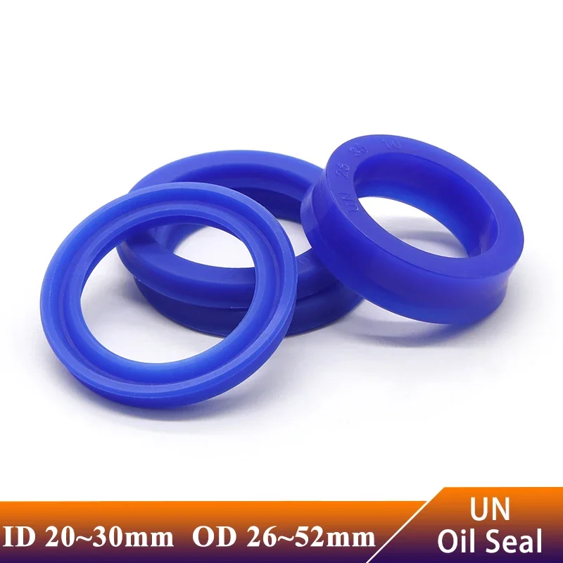 5Pcs UN Radial Shaft Hydraulic Seal (IDxODxTHK) ID 20~30mm Polyurethane Piston Shaft Piston Rod PU Single Lip U Cup Oil Seals