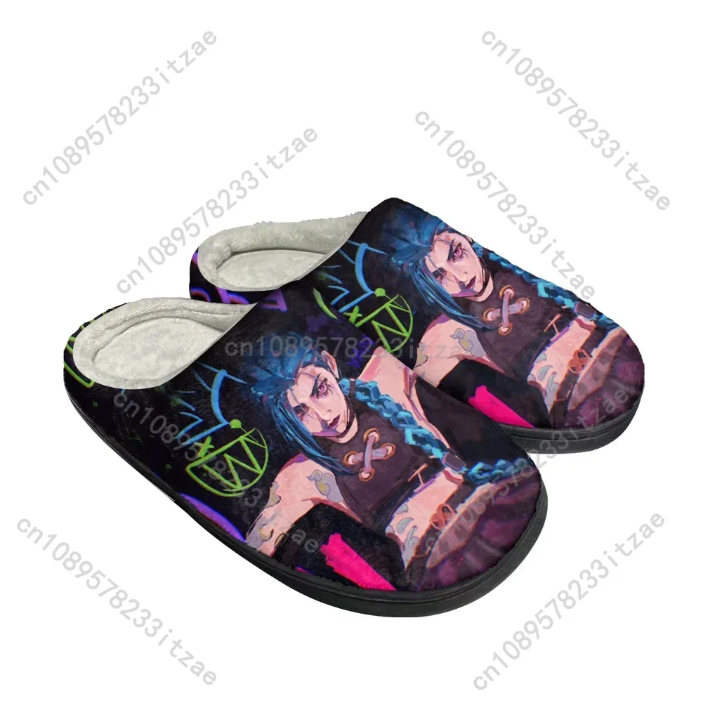 

Hot Cartoon Jinx Fashion Cotton Custom Slippers Mens Womens Teenager Plush Casual Keep Warm Shoes Thermal Comfortable Slipper
