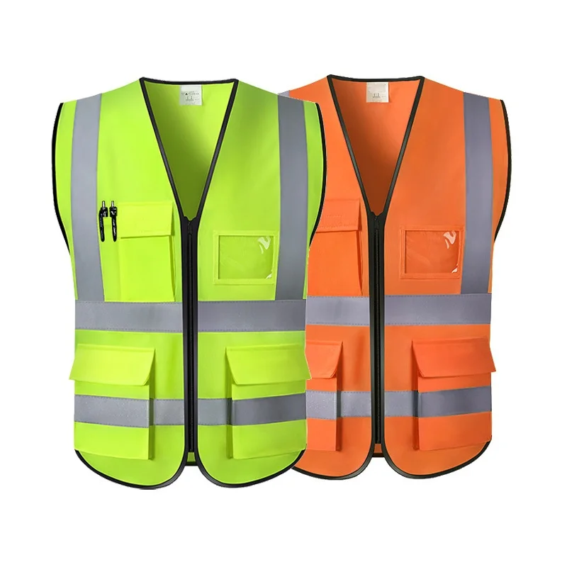 

Reflective Safety Vest with Pocket Traffic Vest Railway Coal Miners Uniform Breathable