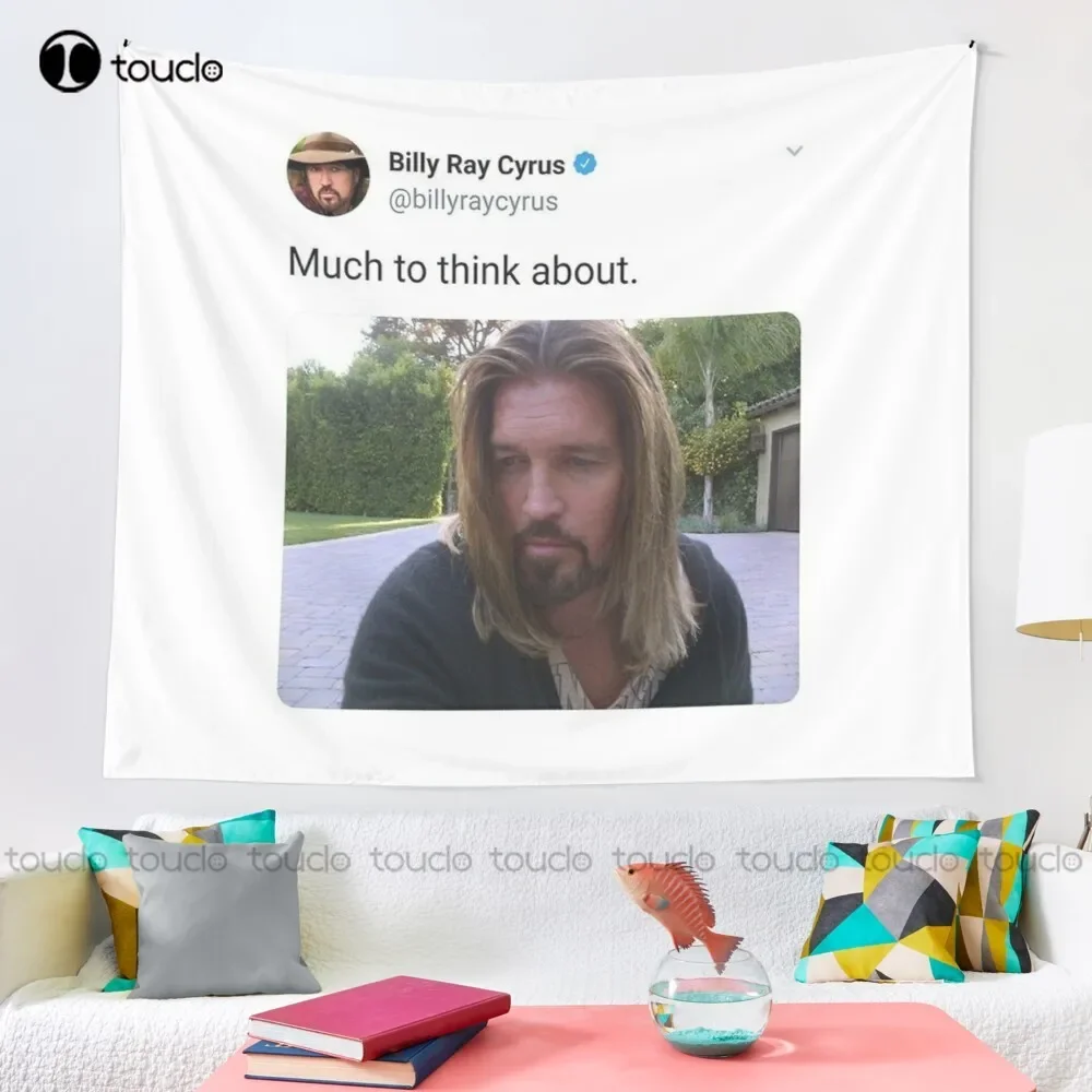 Billy Ray Cyrus Tapestry Tapestry Wall Hanging For Living Room Bedroom Dorm Room Home Decor Printed Tapestry Hanging Wall