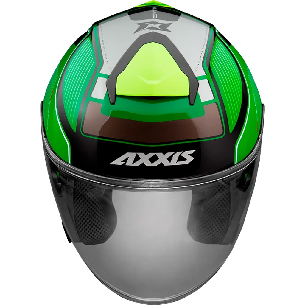 Motorcycle JET helmet AXXIS MIRAGE SV VILLAGE adult matte green