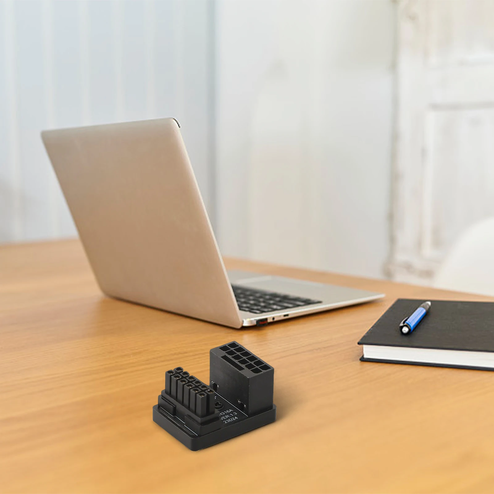 For PCIe 5.0 ATX 3.0 12+4 Pin 600W GPU Power Adapter with 180 Degree Angle Design for Compatible Graphics Cards