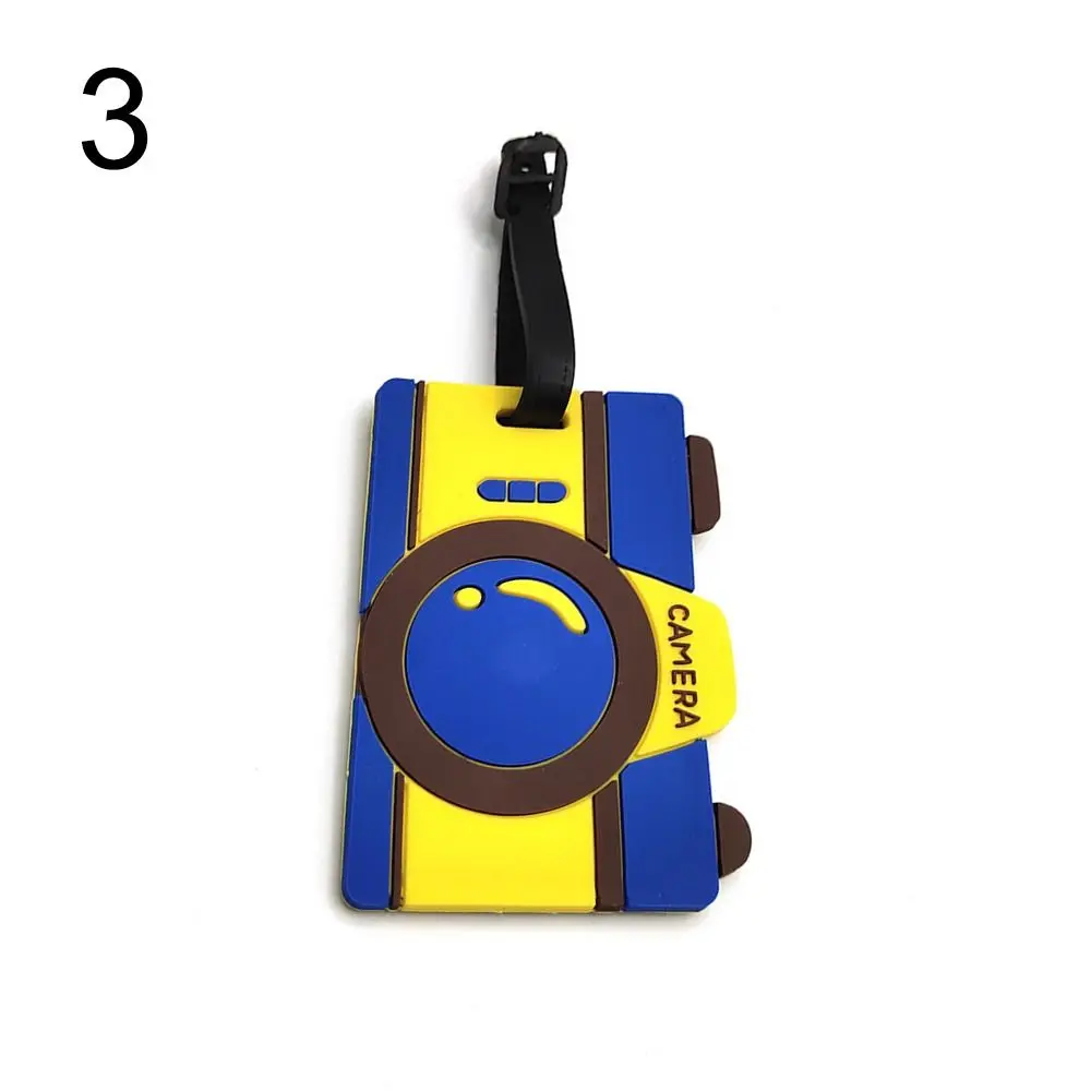 Cartoon Stijl Cartoon Bagage Tag Rugzak Accessoires Zachte Bagage Label Bandjes Reisaccessoires Rode Kleur