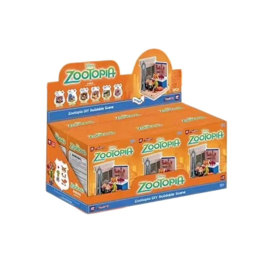 

YUANYE Art Toy Zootopia DIY Assembly Scene Blind Box Movie Character Judy Nick Desktop Model Ornament Gift