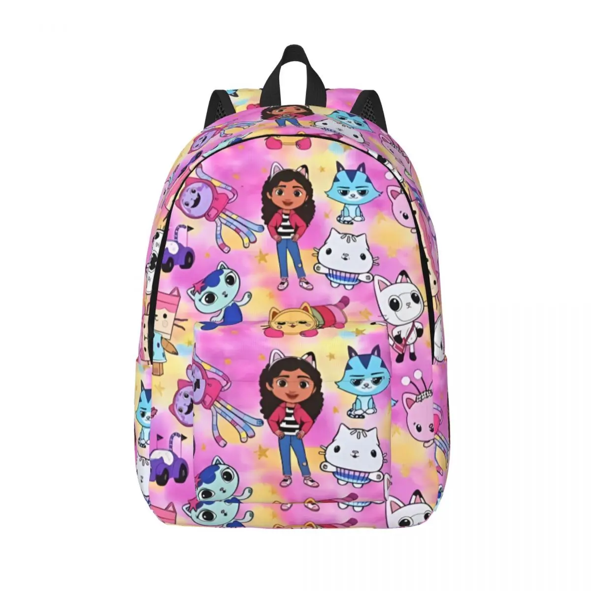 Gabbys Cartoon Dollhouses Printed Lightweight Casual Schoolbag For School, Outdoor, Shopping, Office 15.7in 17.7in