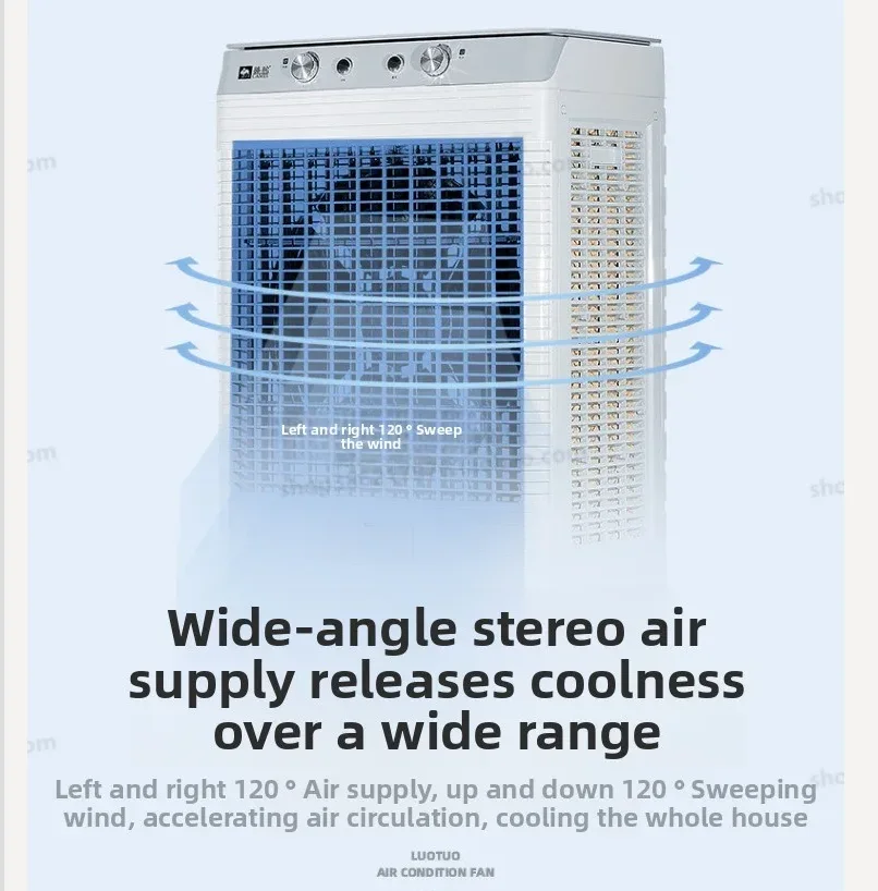 

Портативный испарительный охладитель воздуха Camel 220В, промышленный коммерческий вентилятор для охлаждения фабрик, домов, магазинов HAB