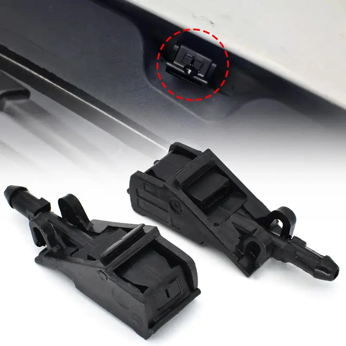 Automobile Windshield Washer Nozzle Spray 6E0955985 Is Applicable To VW Volkswagen Passat B5 Golf 5 4 MK4 Bora Polo Beetle GO