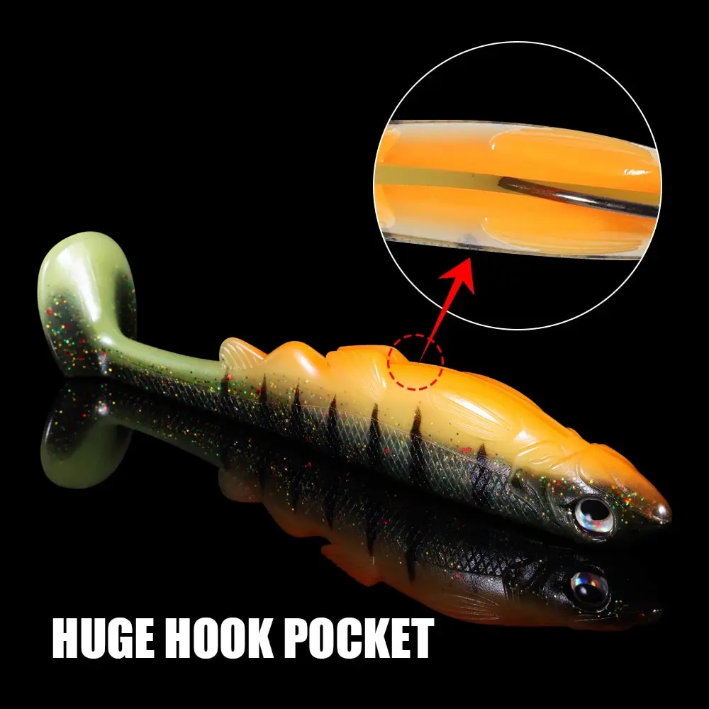 Spinpoler Stalker Angelköder, weicher Köder, Paddel, Schwanz, 16 cm, Wobbler, Kunststoff, gefälschtes Angeln, Swimbait, Seebarsch, Hecht, Forelle, Tackle, Pesca