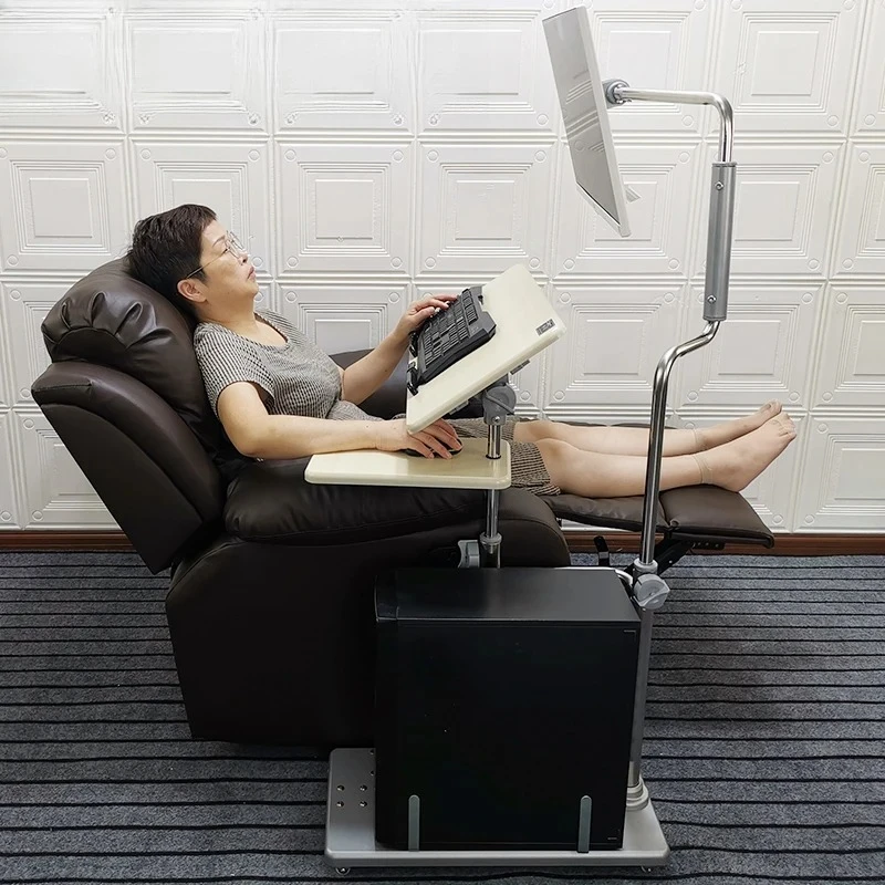 Bedside desktop computer table Household folding lifting Lazy Simple computer Mobile cockpit suspension bracke