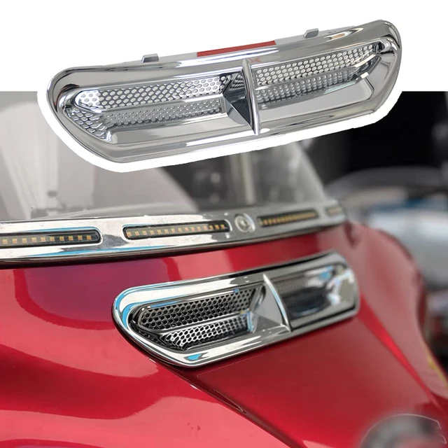 Motorcycle Accessories Black Headlight Fairing Vent Trim for Street Glide Ultra Limited 2014-2023