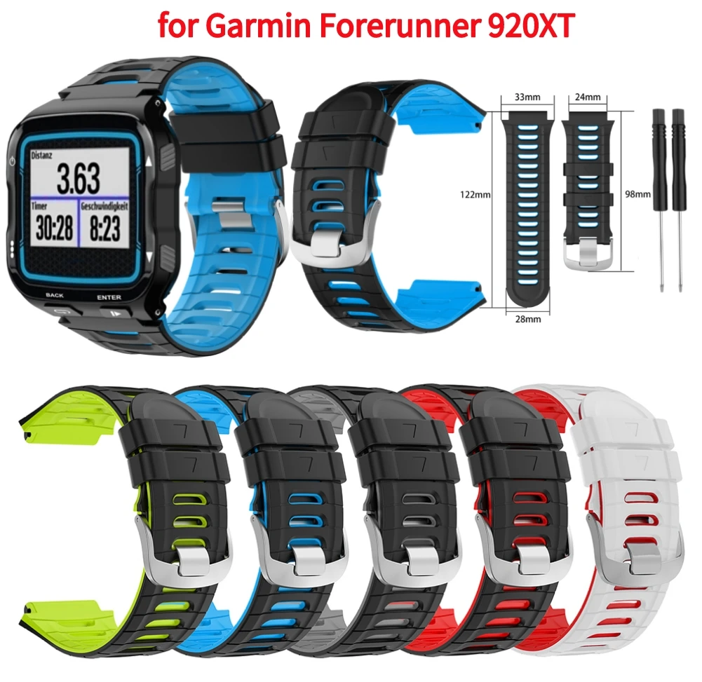 Silicone Watch Band for Garmin Forerunner 920XT Colorful 920 XT Wristband Training Sport Watch Bracelet + Wristband Accessories