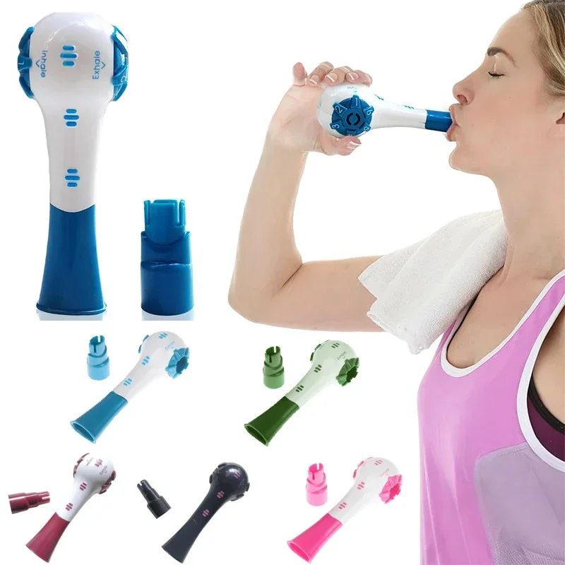 Adjustable Breathing Trainer Device, Portable Washable Fitness Equipment Lung Cardio Training Respiratory Exercise Tool Fitness image 6