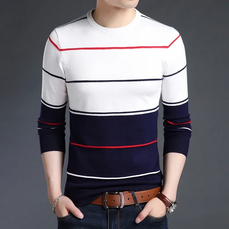Customizable Striped Sweater 1522MJ8376