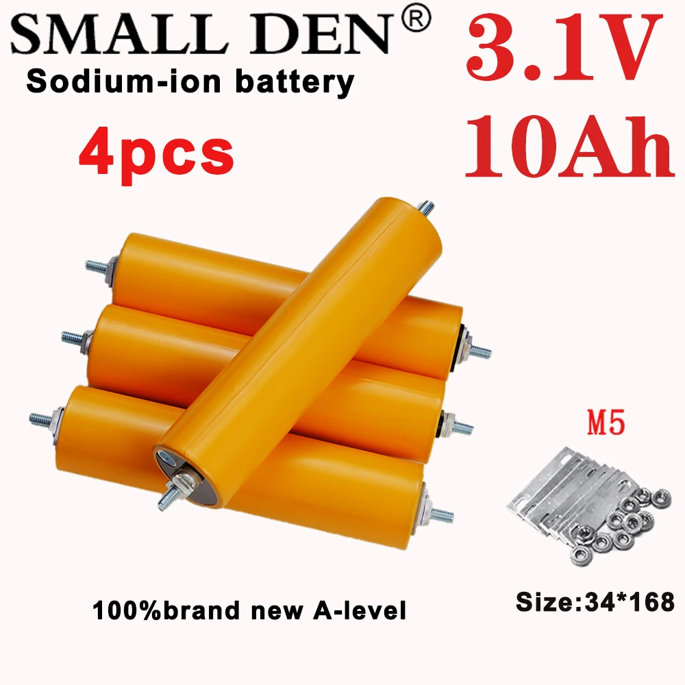 3.1V 10Ah sodium-ion battery 20C resistant to low high temperatures DIY 12V inverter electric vehicle travel and camping Class A